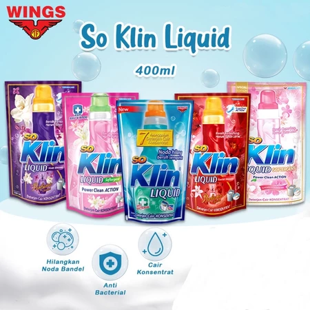Soklin Deterjen Cair 400 ml