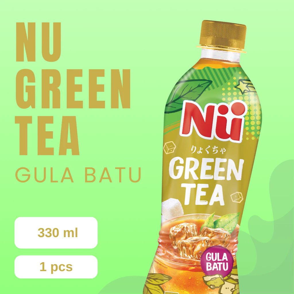 NU GREEN TEA ROCK SUGAR 330ML