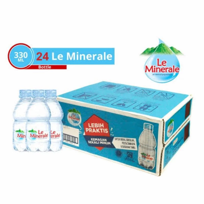 LE MINERALE BOTOL 330 ml 1 DUS isi 24 botol