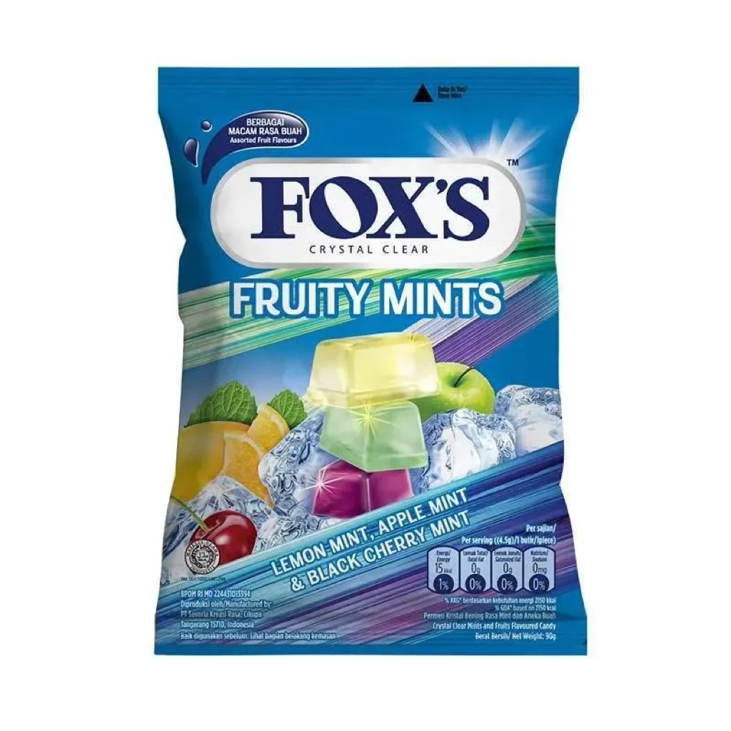 FOXS FRUTY MINTS BAG 125GR